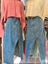 Summer Sexy Side Slit Mid Length High Waist Denim Skirts